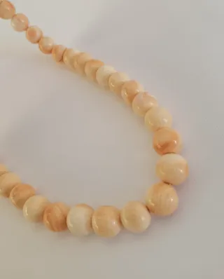 Collana Conchiglia Corallo .Anni '60