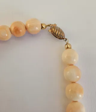 Collana Conchiglia Corallo .Anni '60