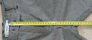 Pantalón cuadros mujer gris y blanco