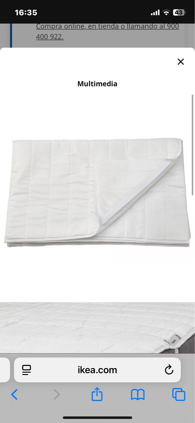 Protector Colchón 80x200 cm