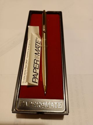 Penna Paper Mate dorata vintage