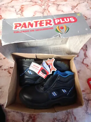 Botas de trabajo Panter negras y azules
