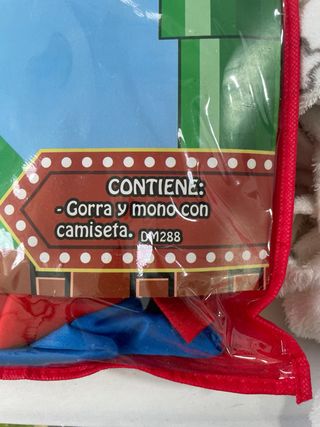 Disfraz Fontanero SuperMario Niño Tallas 3-12 Años