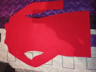 SOLO ENVÍOS. Vestido rojo mujer botones