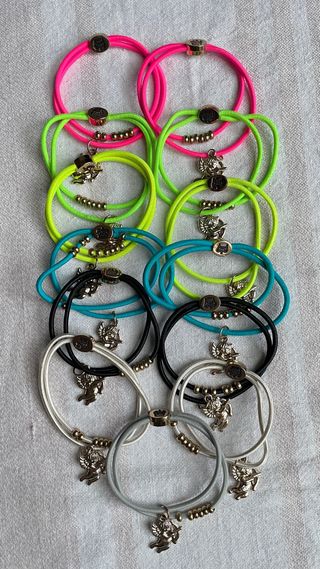 Braccialetti elastici con ciondolo angelo