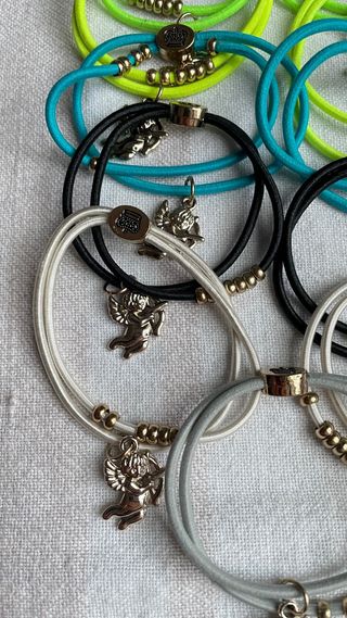 Braccialetti elastici con ciondolo angelo