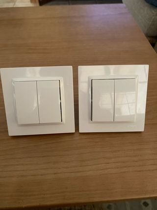 2 Interruptores Simón Doble Serie 10