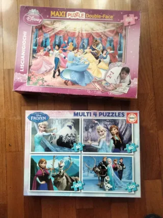Puzzles Disney Princesas y Frozen