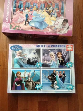Puzzles Disney Princesas y Frozen