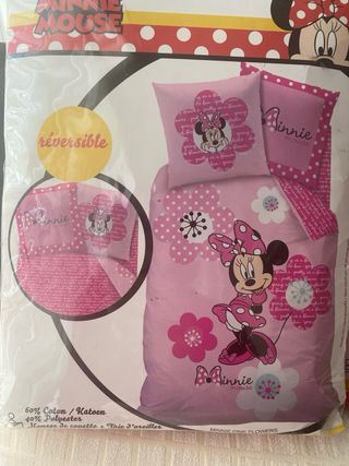 Juego 2 Fundas Nórdicas Minnie Mouse Flores