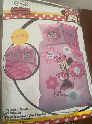 Juego 2 Fundas Nórdicas Minnie Mouse Flores