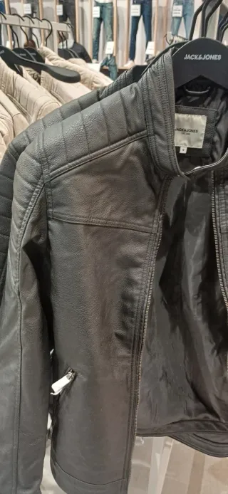 Abrigo Piel Vuelta Hombre Marrón Como nuevo