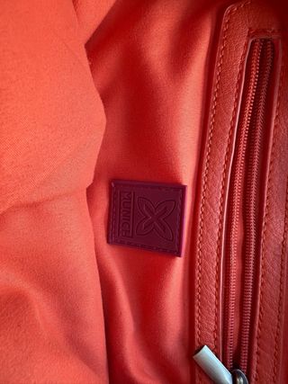 Bolso Munich Naranja Perforado Mujer