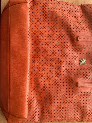 Bolso Munich Naranja Perforado Mujer