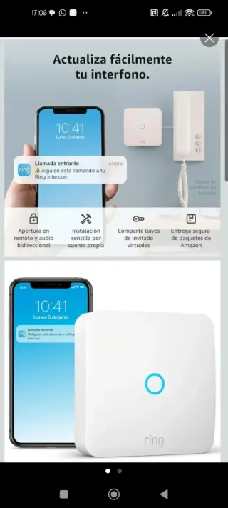 Ring Intercom PRECINTADO