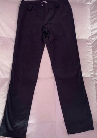 Pantalón satinado negro talla M