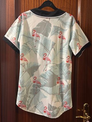 Camisa Béisbol Flamencos Tropical