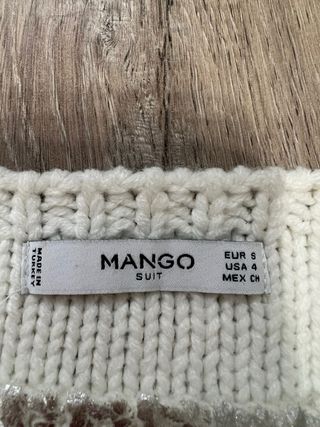 Jersey Mango Lentejuelas Plateadas