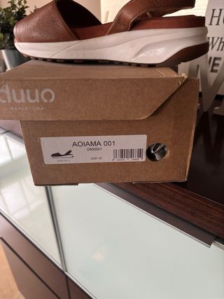 Sandalias menorquinas de piel, color marrón