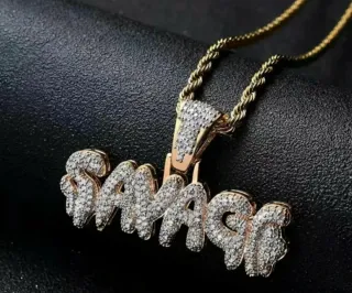 Collana Con Scritta SAVAGE - Nuova