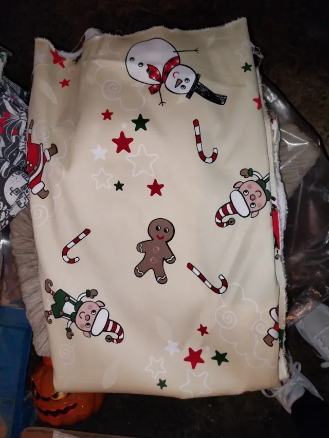 Tela per tovaglia natalizia 200x140 cm