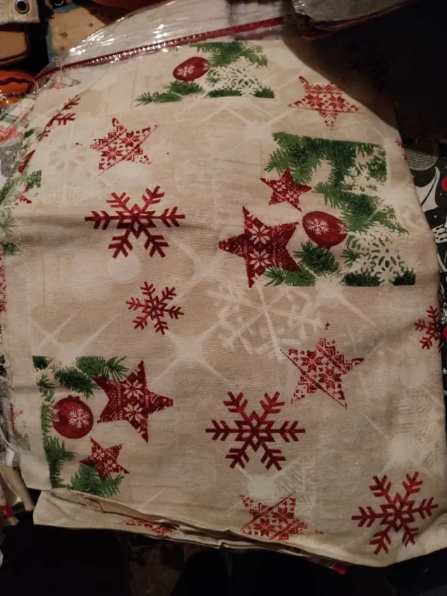 Tela per tovaglia natalizia 200x140 cm