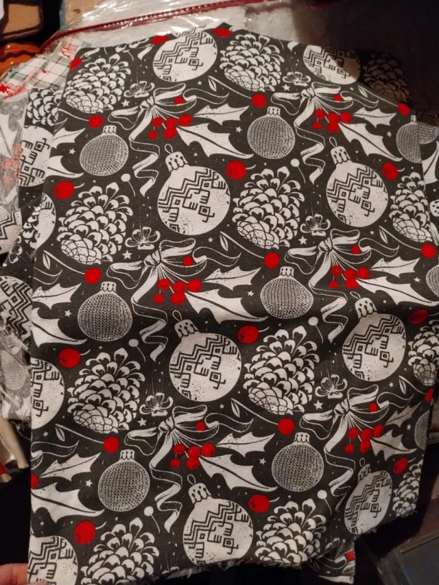 Tela per tovaglia natalizia 200x140 cm