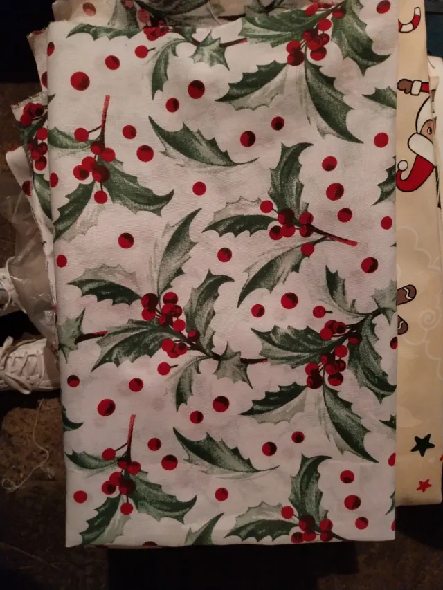 Tela per tovaglia natalizia 200x140 cm