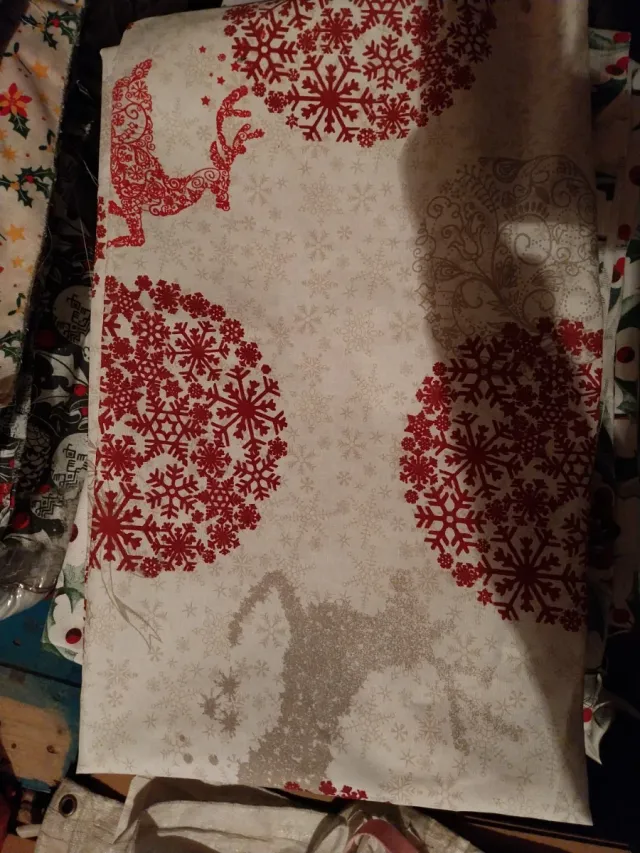 Tela per tovaglia natalizia 200x140 cm