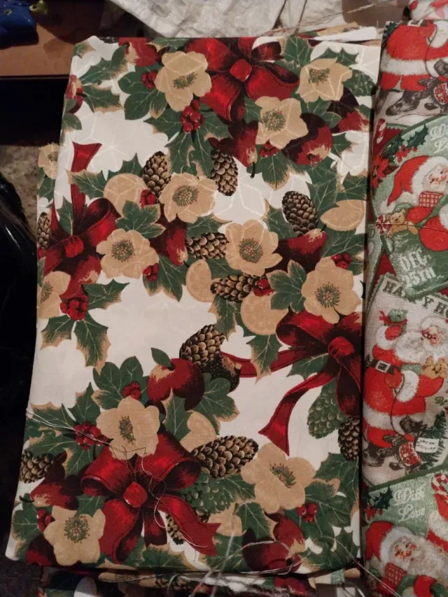 Tela per tovaglia natalizia 200x140 cm
