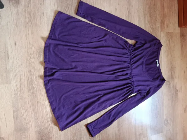 Vestido morado manga larga talla M