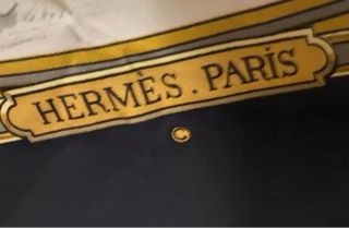 Hermès Foulard De Chasse Seta 1970