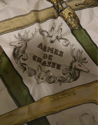 Hermès Foulard De Chasse Seta 1970