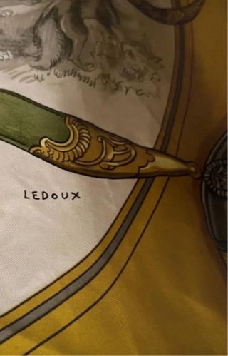 Hermès Foulard De Chasse Seta 1970