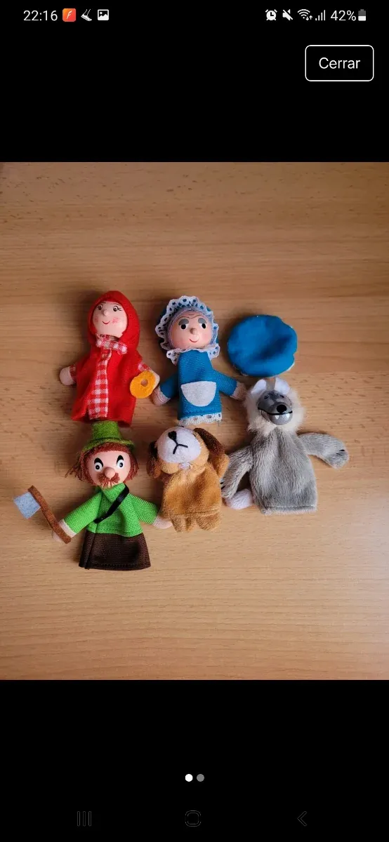 Marionetas Caperucita Roja Eureka Kids