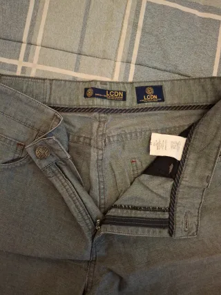 3 Pantalones clásicos hombre talla 48 gris