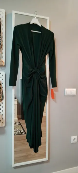 Vestido de fiesta verde
