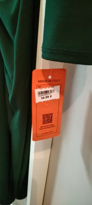 Vestido de fiesta verde