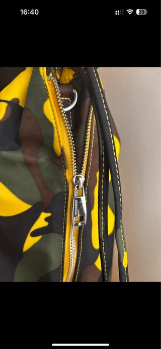 Mochila Emily&Noah Camuflaje Verde y Amarillo