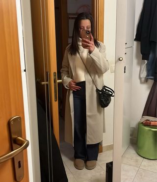 Cappotto beige elegante