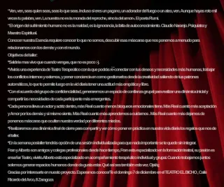 Domingos de Teatro y Desarrollo Personal  Zaragoza