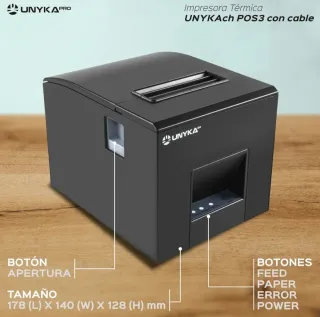 Impresora de tickets UNYKA Negra