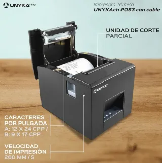 Impresora de tickets UNYKA Negra