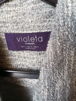 Abrigo Mujer Mango Gris XL