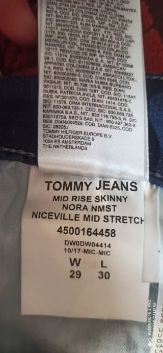 Vaqueros Tommy Jeans Azul Mujer Talla [Talla]