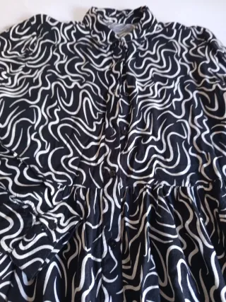 Vestido camisero con estampado