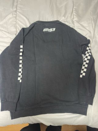 Sudadera Marc Márquez 93 Pull&Bear Negra