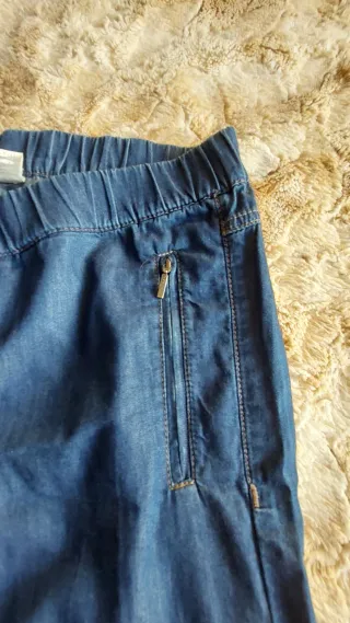 Pantalón vaquero bombacho azul