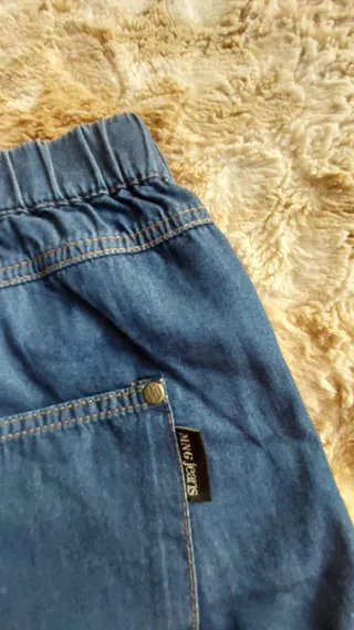 Pantalón vaquero bombacho azul