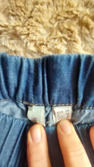 Pantalón vaquero bombacho azul